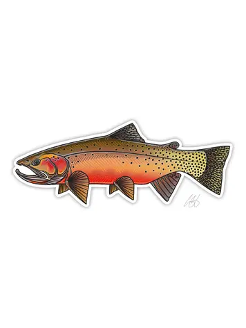 Casey Underwood Casey Underwood Fish sticker Westslope Cutthroat