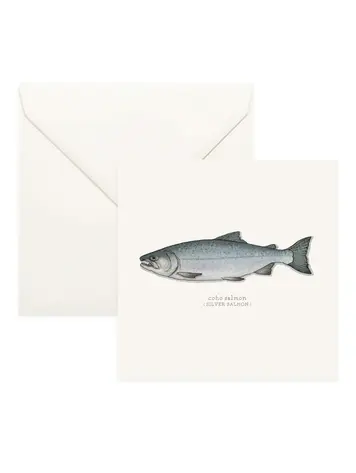 Yeesan Loh Coho, Silver Salmon Folded Card