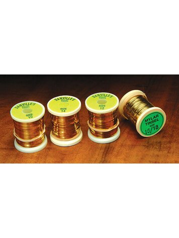 Hareline Flat Mylar Tinsel Gold/Silver