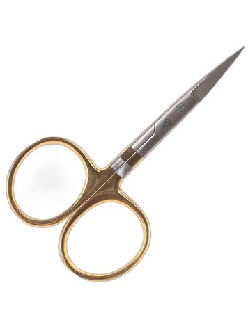 Dr. Slick Dr. Slick Hair Scissors Straight Serrated Blade 4" Gold Loop