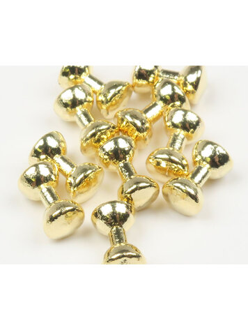 Hareline Plated Lead Dumbbell Eyes