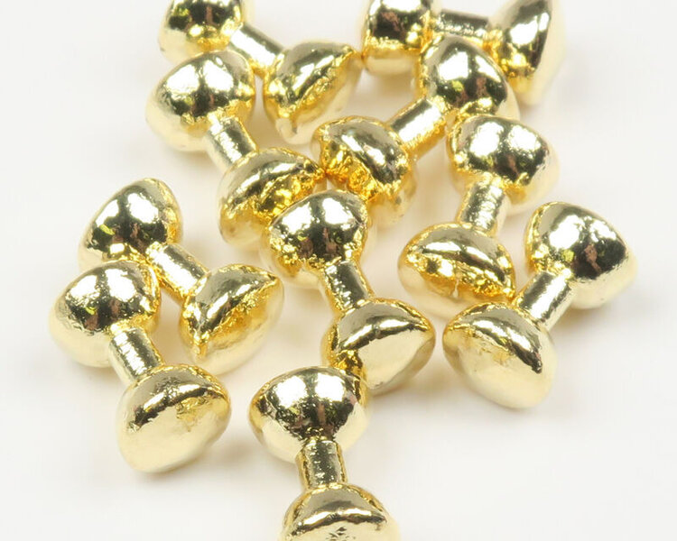 Hareline Plated Lead Dumbbell Eyes