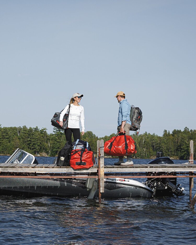 Simms Simms Dry Creek Waterproof Duffel S - 60L,  Simms Orange