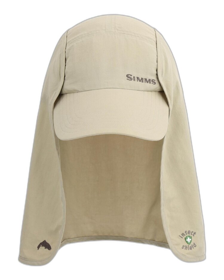 Simms Simms Bugstopper Sunshield Cap, Stone