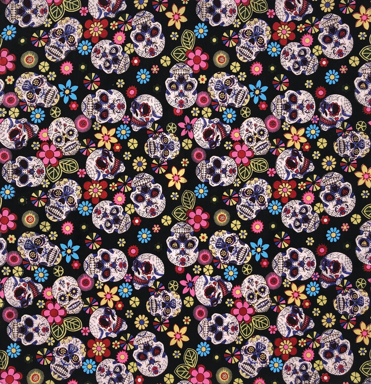 The Bandanna Company The Bandanna Company, Day of the Dead, 22" Bandanna