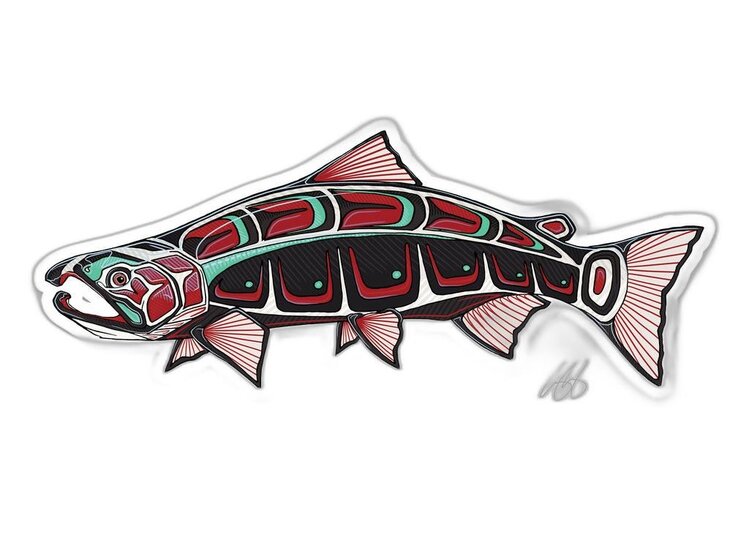 Casey Underwood Casey Underwood Fish sticker Native Coho
