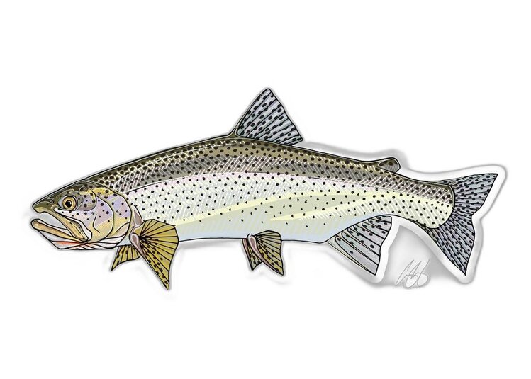 Casey Underwood Casey Underwood Fish sticker Sea Run Cutthroat