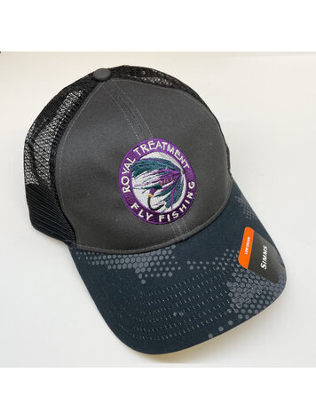 Royal Treatment RTFF Logo Trucker Cap, Hex Camo Carbon
