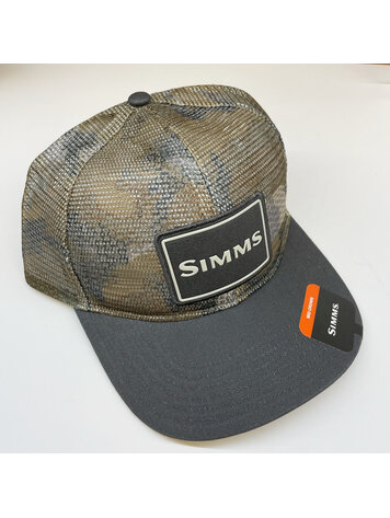 Simms Simms Mesh All Over Trucker, Hex Flo Camo Earth