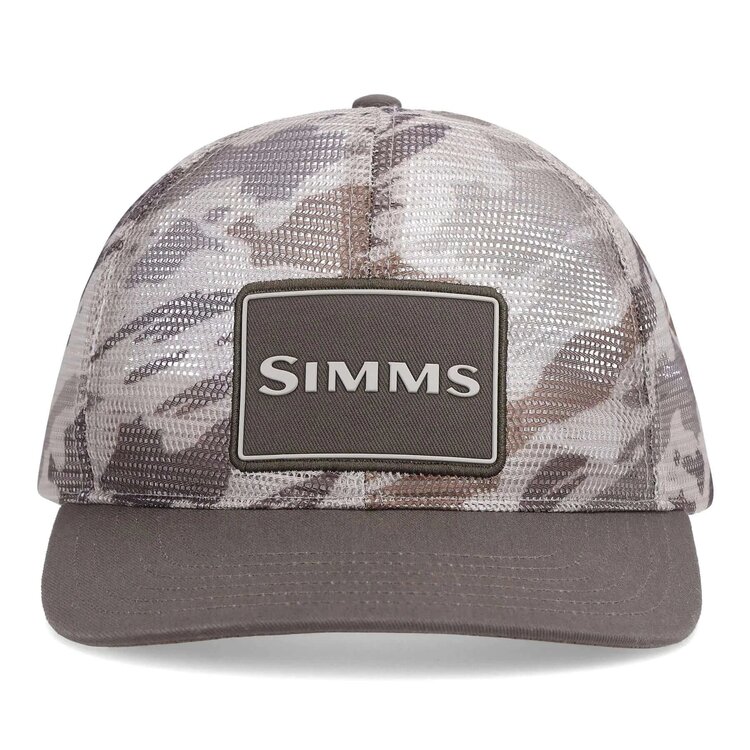 Simms Simms Mesh All Over Trucker, Hex Flo Camo Earth