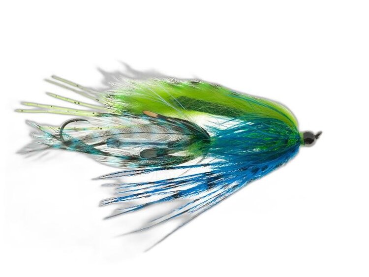 Aqua Flies Hoody's BH Tunsgten Inspector Skagit Sz 1 Chartreuse