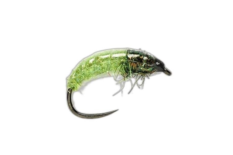 Fulling Mill Glister Grub Green Rock Worm Sz 14
