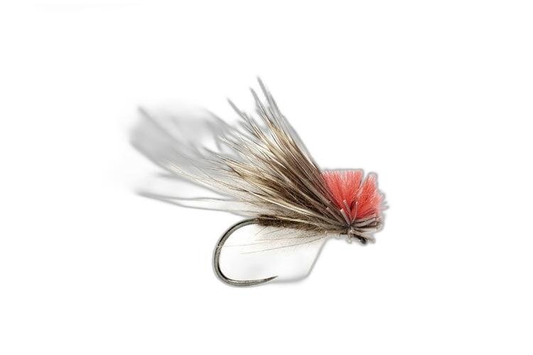 Fulling Mill Hi-Vis Red CDC & Elk Caddis