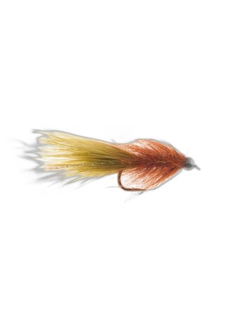Aqua Flies Stillwater Leech, Burnt Orange/Olive Sz 10