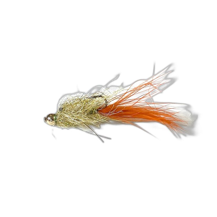 Aqua Flies Balance Leech, Olive/Burnt Orange Sz 10