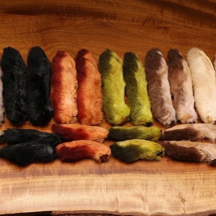 Hareline Snowshoe Rabbit Feet