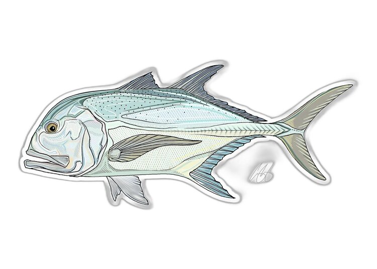 Casey Underwood Casey Underwood Fish sticker Giant Trevally