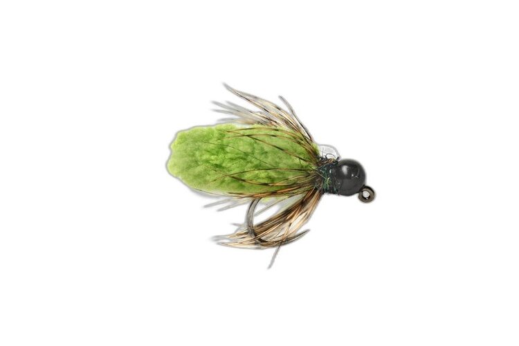 Fulling Mill Mop Fly Chartreuse- Sz 14- 3.8mm