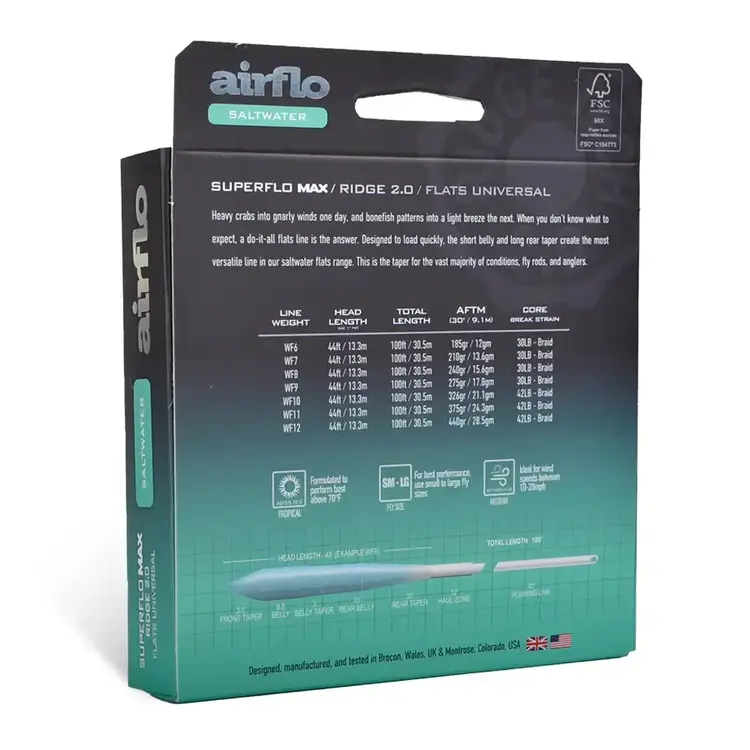 Airflo Airflo Superflo Max Ridge 2.0 Flats Universal Taper
