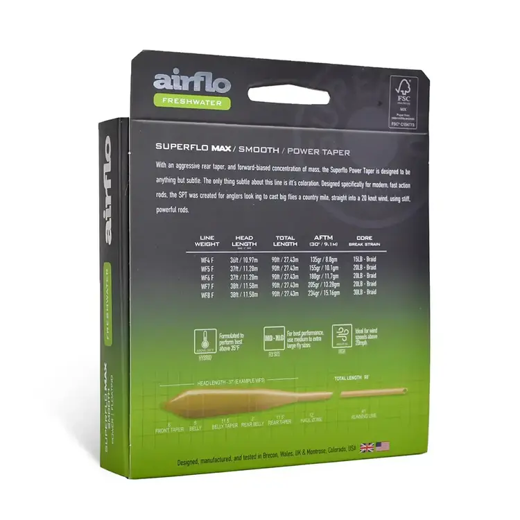 Airflo Airflo Superflo Max Smooth Power Taper Camo