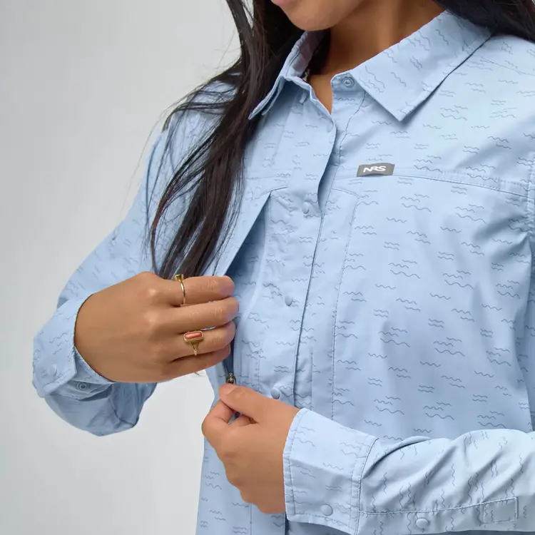 NRS NRS Womens Drifter Shirt Ice Wave