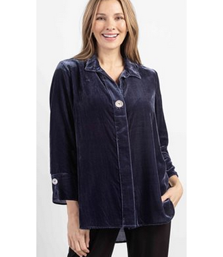 Habitat Blue Velvet Top