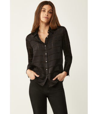 Ecru Ecru satin burnout shirt