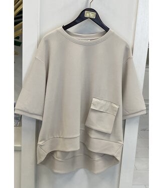 Joh karen knit crepe top