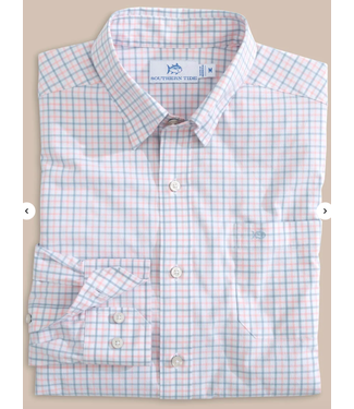 Southern Tide Charleston Larkin Check Long Sleeve Sport Shirt