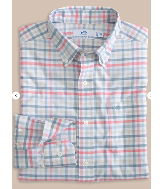 Southern Tide Coastal Passage Pelham Gingham Long Sleeve Sport Shirt