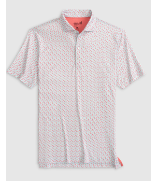 Johnnie-O Chili Pepper Printed Jersey Performance Polo