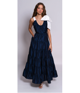 Hutch Alessa Bow Tiered Maxi Dress