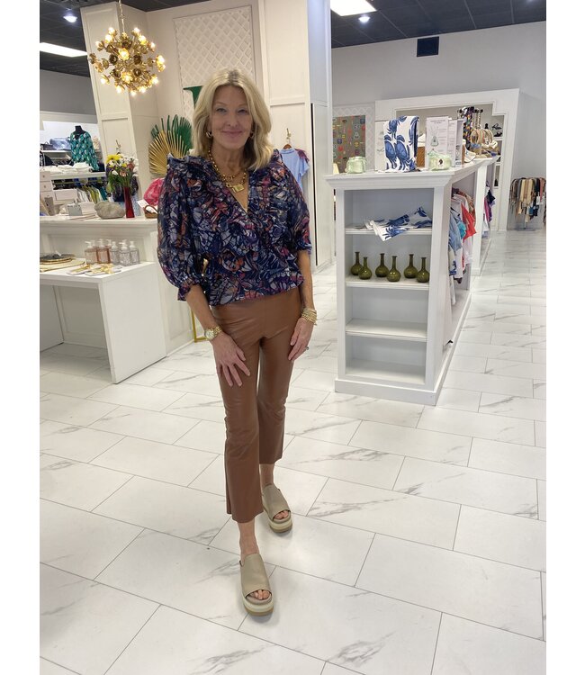 hutch shiloh multi ruffle peplum top