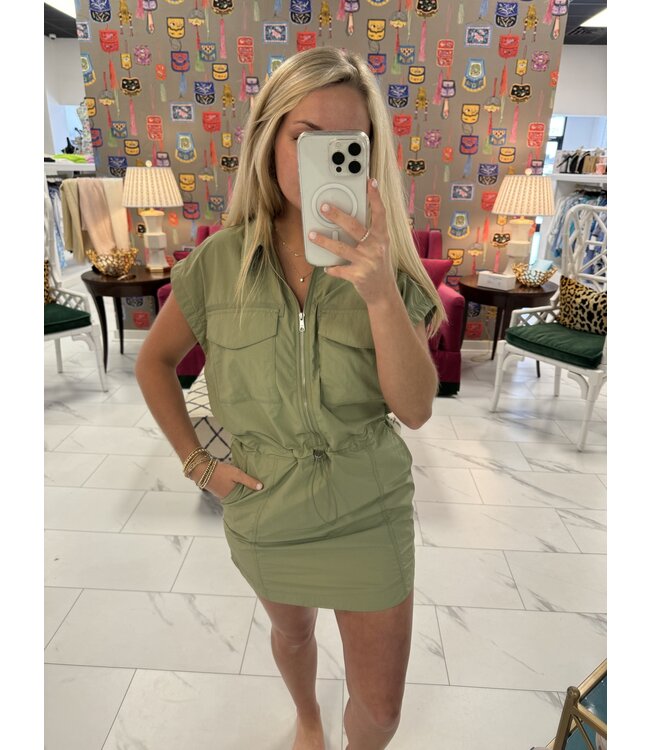 Pistola mariah zip front dress