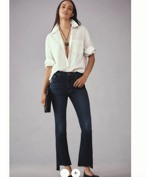 Mother the insider crop step fray