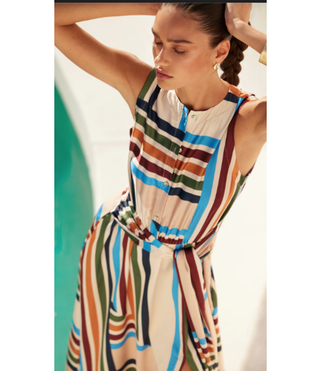 Misa Anabella Dress San Miguel Stripe