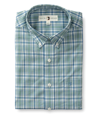 Duck Head Wallace Plaid Performance Poplin Sport Shirt