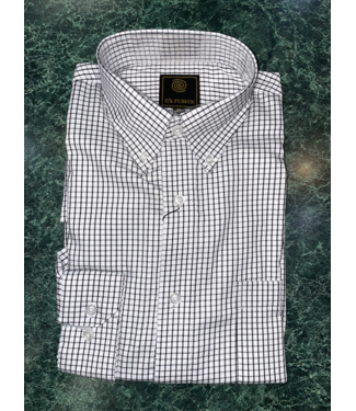 FX Fusion Twill Mini Check Button Down Black/White