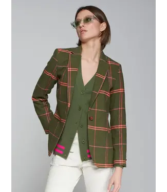 vilagallo plaid jacket