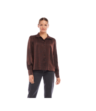 Fifteen Twenty sienna shirred blouse