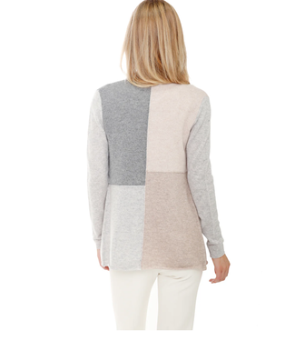 cashmere colorblock cardigan