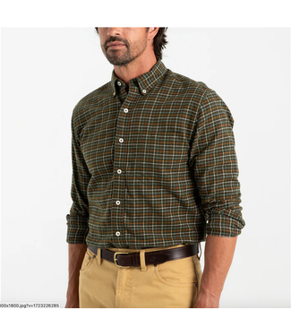 Duck Head Cotton Flannel Sport Shirt Clement Plaid