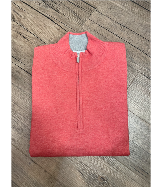 Coolspun Cotton Quarter-Zip Sweater