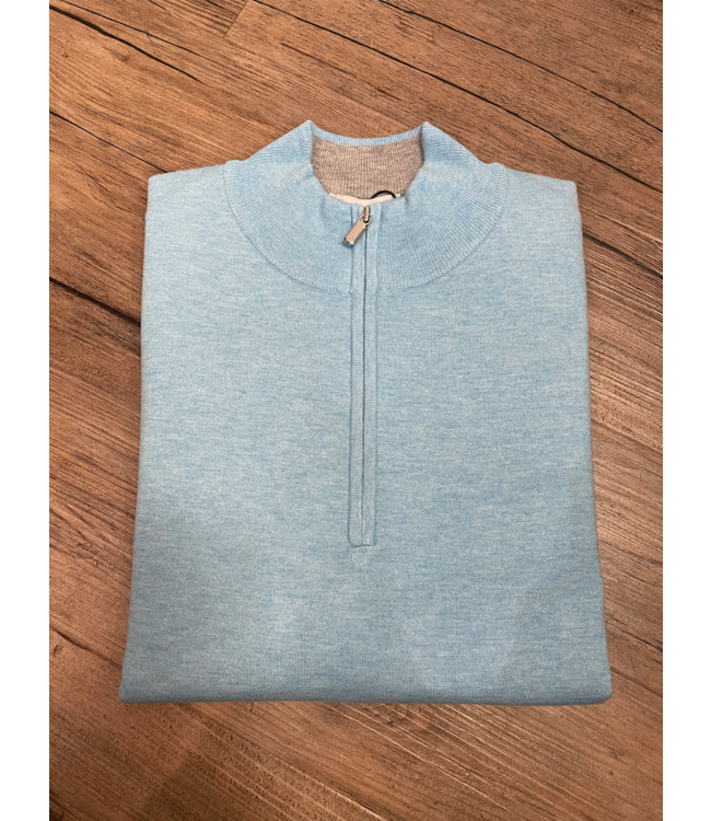 Coolspun Cotton Quarter-Zip Sweater