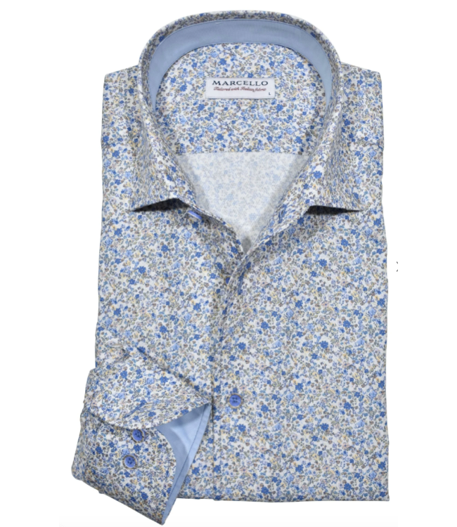 Marcello Tuscan Floral Roll Collar