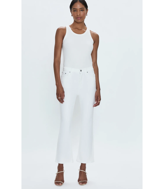 Pistola Lennon High Rise Crop Boot  Vivd White