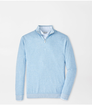 Peter Millar Coolspun Birdseye Quarter-Zip Sweater