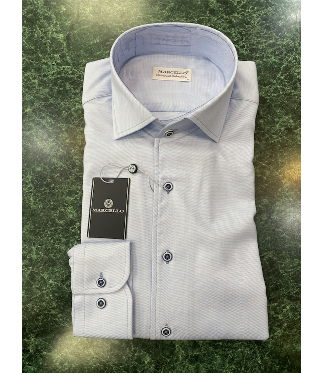 Fine Pique Roll Collar Dress Shirt