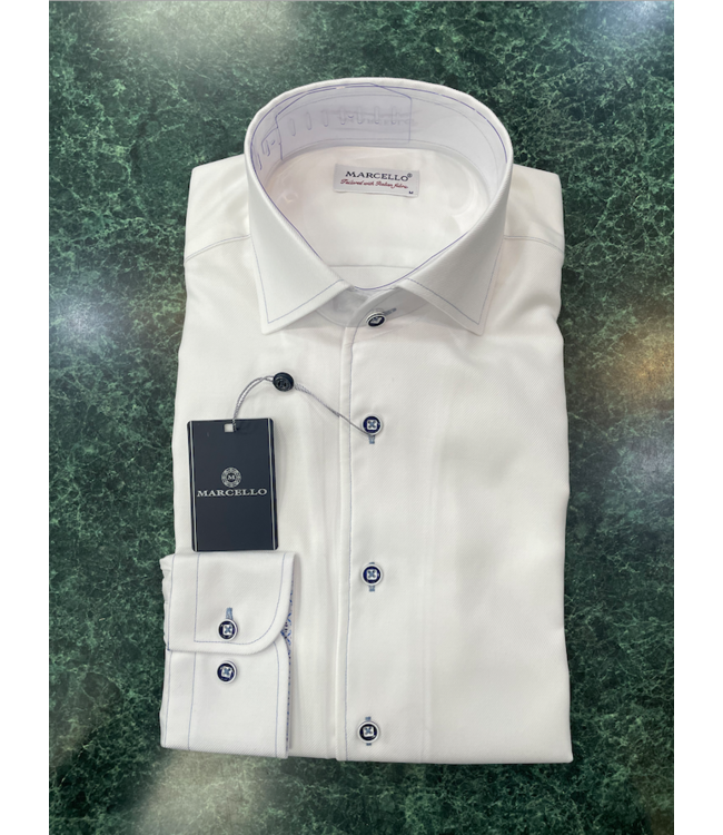 Fine Pique Roll Collar Dress Shirt