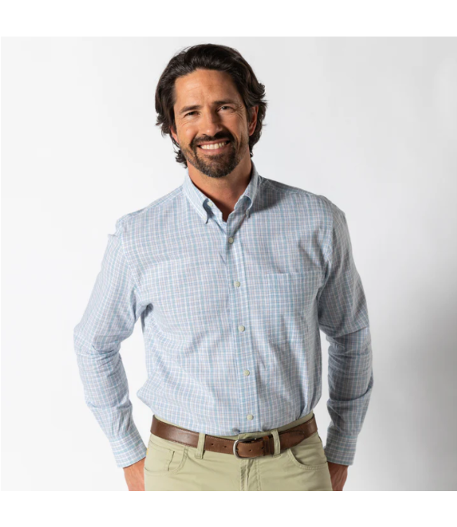 Barlow Plaid Cotton Slub Sport Shirt